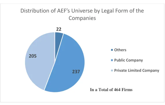 Figure 4 – Number of firms in study by legal form . 