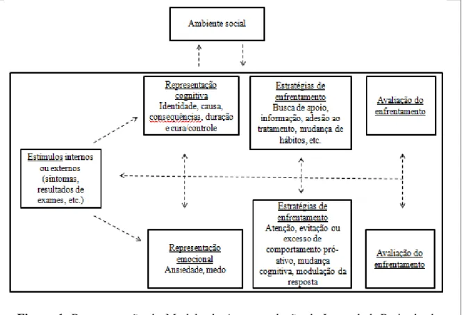 Figura  1.  Representação  do  Modelo  de Autorregulação  de  Leventhal.  Retirado  de 