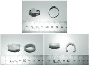 Fig. 4.  Shock accelerations by contact between the bottom of ring and desk. 