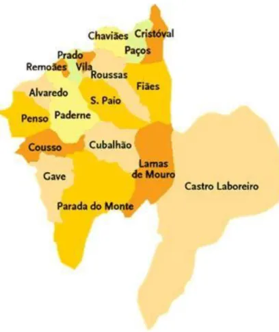 Figura 8.2 - Mapa do concelho de Melgaço 
