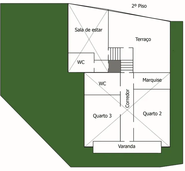 Figura 3.2 - Planta casa Matilde, 2º piso 