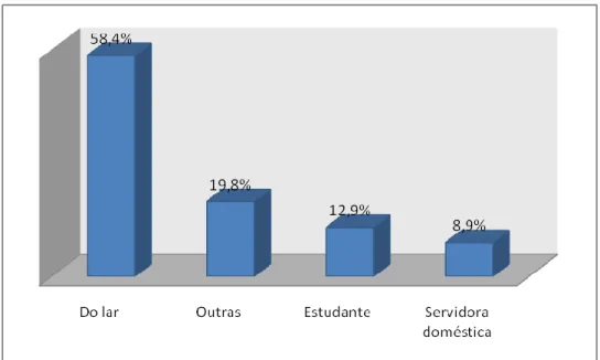 Figura 4: Distribuição de entrevistas segundo ocupação, Palmas-TO, 2009 