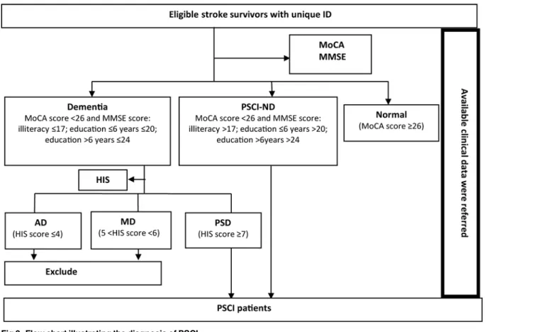 Fig 2. Flow chart illustrating the diagnosis of PSCI.