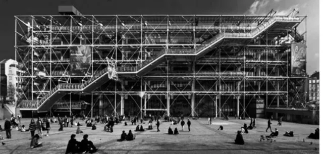 Figura 5: Centro Pompidou, Renzo Piano e Richard Rogers, Paris, France, 1977 