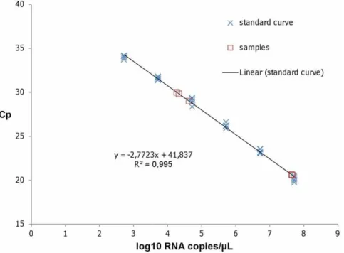 Figure 1. Quantification of Schmallenberg virus L segment RNA using quantitative real time RT-PCR