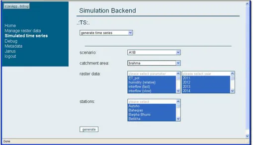 Figure 4. Registering new data to the IWRMS.