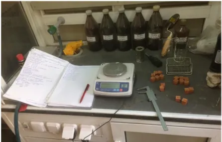 Figure 3.4. - Workplace in the determination of shrinkage