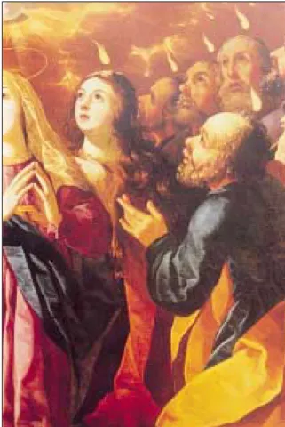 Figura 2. Josefa de Ayala (mais conhecida por Josefa de Óbidos)  –  «Pentecostes» (pormenor), cerca de  1650--1660