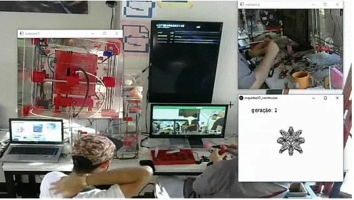 Fig. 7. Remote vision of the Media Lab during the Hyperorganics event