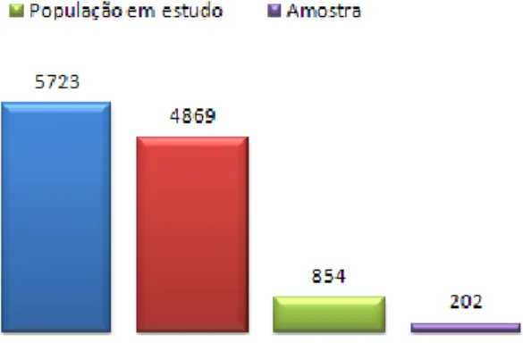 Gráfico 3 – Determinação da Amostra 