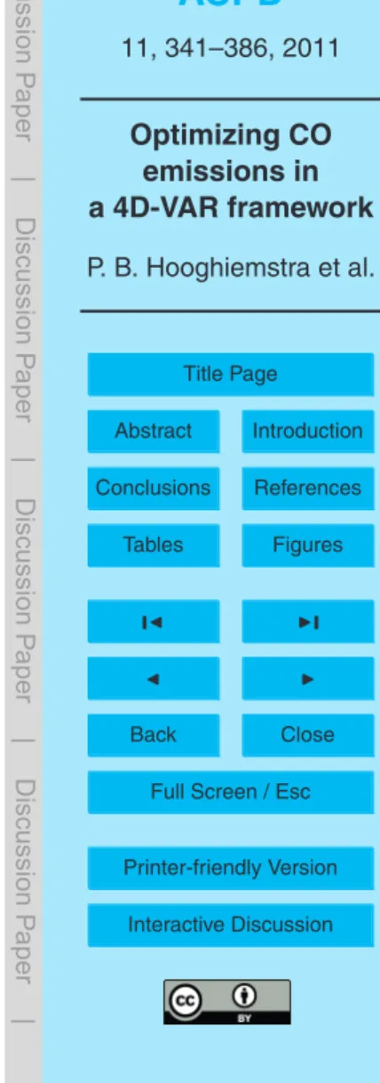 Table 4. Summary of the 7 sensitivity studies to investigate the influence of prior information, error settings and model errors on the inversion results.