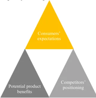 Figure 2 – The golden triangle of positioning 