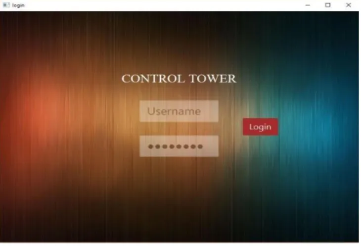 Fig. 2. The login screen. 
