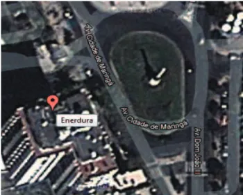 Figura 16 - Localização da ENERDURA, Edifício Maringá em Leiria (Imagem retirada do 