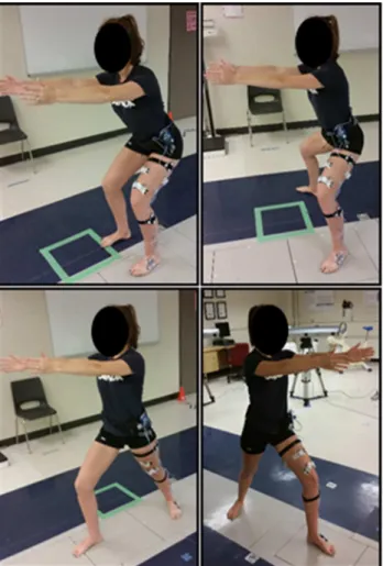 Fig 2. Yoga postures used in this lower limb strengthening program for knee osteoarthritis
