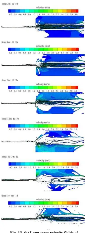 Fig. 13. (a) Long-term topographic evolutions of  downstream meandering river. 