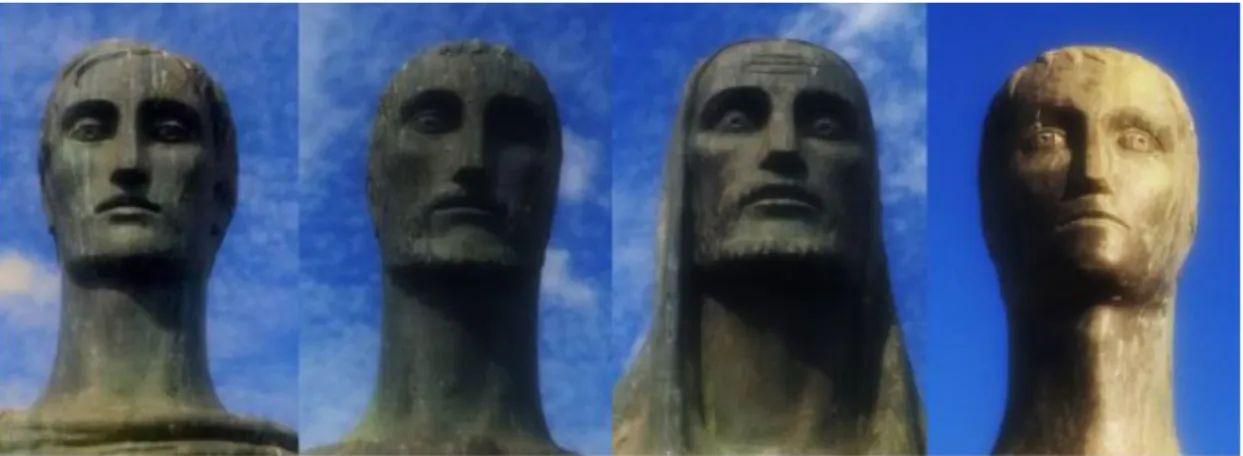 Figura 30: da esquerda para a direita: São Mateus; São Marcos; São Lucas e São João, 1968