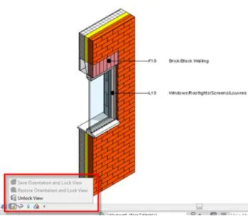 Figura 5 -Modelo de parede no sistema BIM 