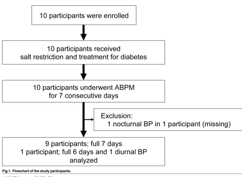 Fig 1. Flowchart of the study participants.