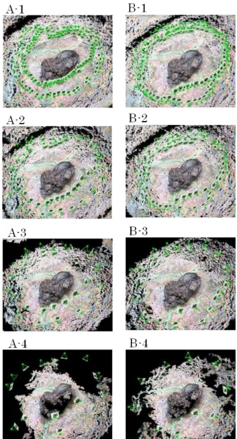 Figure 10. Point Clouds with reduced images  Table 2. Data set name list of point clouds 