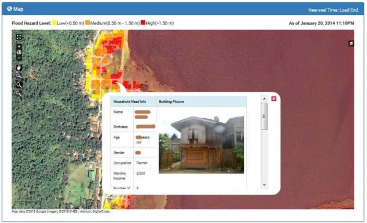 Figure 7: Viewing household-level information of an affected structure such as this is another feature of Flood EViDENs.