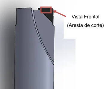 Figura 37 Esquema da vista frontal 