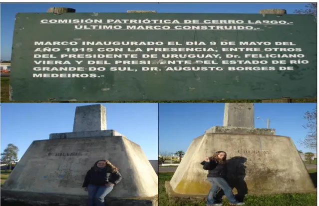Foto 3: Praça localizada entre Brasil e Uruguai. 