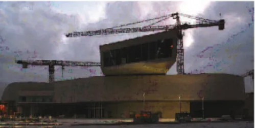 Figure 4: Entrance of the MAXXI under construction  (http://www.maxxi.parc.beniculturali.it/english/museo.htm )  