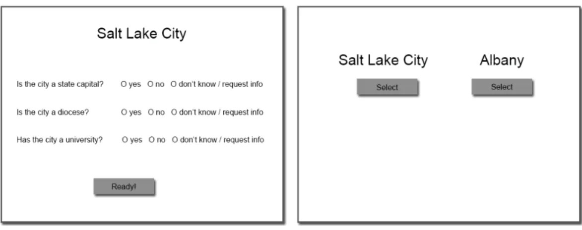 Figure 1: Learning task (left) and decision task (right).