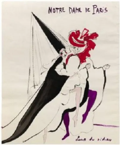 Figura 5 – Yves Saint Laurent. Le lever du rideau ( O levantar das  cortinas). 1965 
