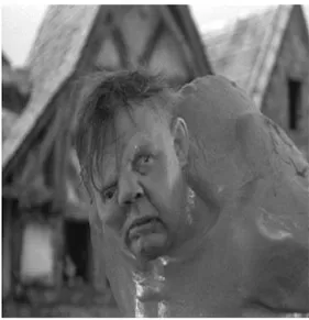 Figura 8 - Charles Laughton no papel de  Figura 05- C`est Quasimodo.1965   Quasimodo,  em  The  Hunchback  of  