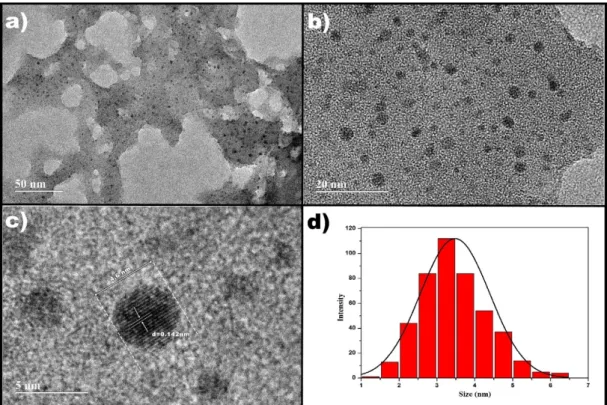 Figure 12. High-resolution transmission electron microscopy. (a) Carbon nanoparticles at the scale  of 50 nm