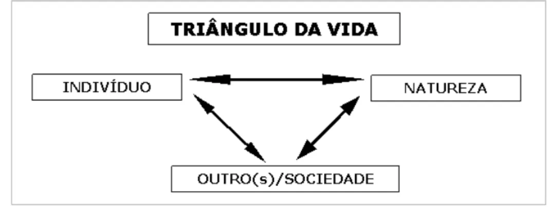 Figura 5- Triângulo da vida (D'Ambrósio, 2003 36 ) 