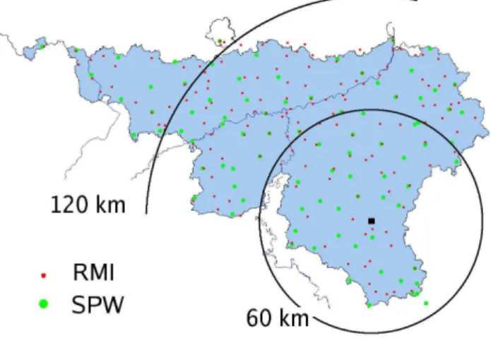 Fig. 2. Topography of the Walloon region.