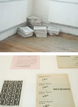 Fig. 01 e 02 | Exposição da Art Workers’ Coalition 2008. 