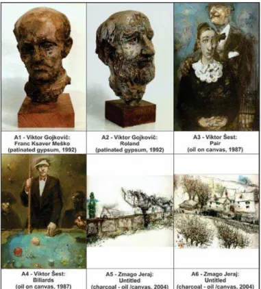 Figure 1: The first set of presented artworks – realistic depiction  