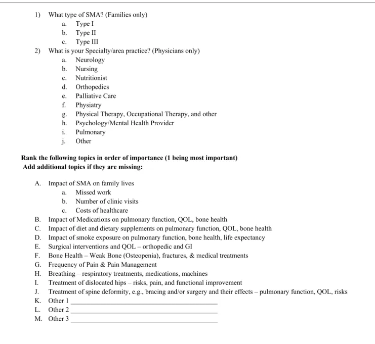 Figure 1.  Example of the questionnaire filled out by participants.