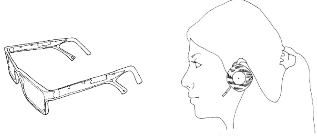 Figure 2: Hearing aids presented at the exhibition “Hearwear: The future of hearing”. The 