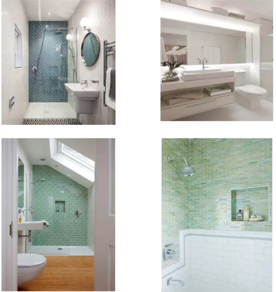 Figure 10 Application of Blue and White Colors in Bathroom 