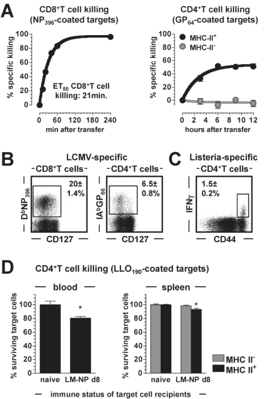 Figure 2. Killing by numbers: CTL activities of virus- and bacterium-specific T cells