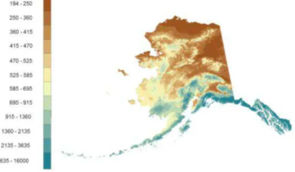 Figure 3. SSMI passive microwave ESA gridded data. We  shows Alaska using black elliptic here and in cyan color