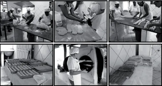 Figura 3 - Produção de pães feita pelo Grupo de Mulheres Amigas do  Cerrado no Assentamento Facão/ Furna São José