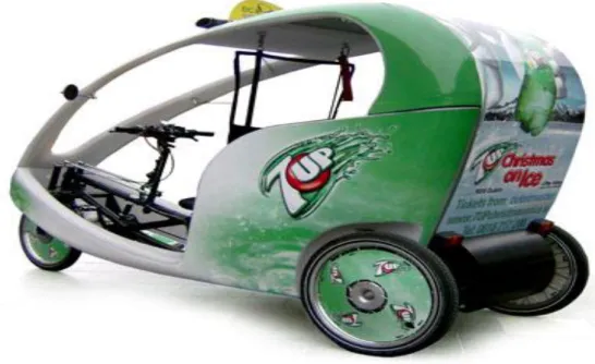Figura 4 – Triciclo da Ecocabs patrocina 7up  