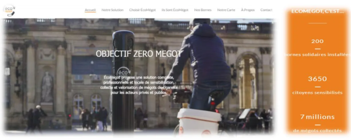 Figure 10: EcoMegot website home page screenshot 