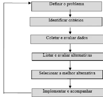 Figura 1 - O processo de tomada de decisão 