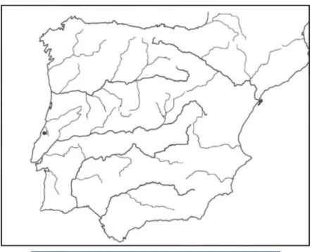 Figura 1 |  Localização do Casal do Azemel na Península  Ibérica (adaptado de Cunha-Ribeiro, 2000, p.160).