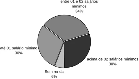 Figura 3 – Orçamento familiar mensal. Santa Fé, 2010. 
