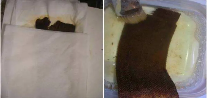 Fig. 6. Wet cleaning procedure 