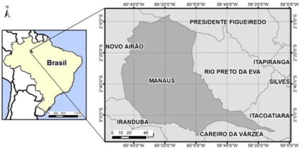 Figure   1:   Geographic   location   Map   of   Manaus,   Amazonas.   