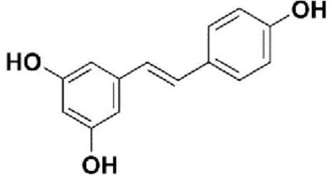 Figura 4. Estrutura química do resveratrol. 
